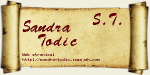 Sandra Todić vizit kartica